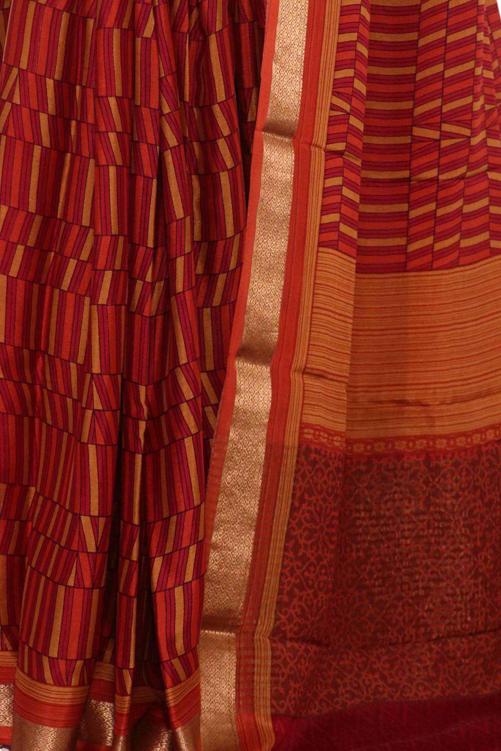 Pure Floral Zari Crepe Silk Saree AL206142